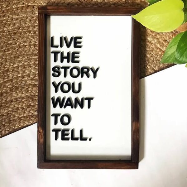 Quote wall frame Small